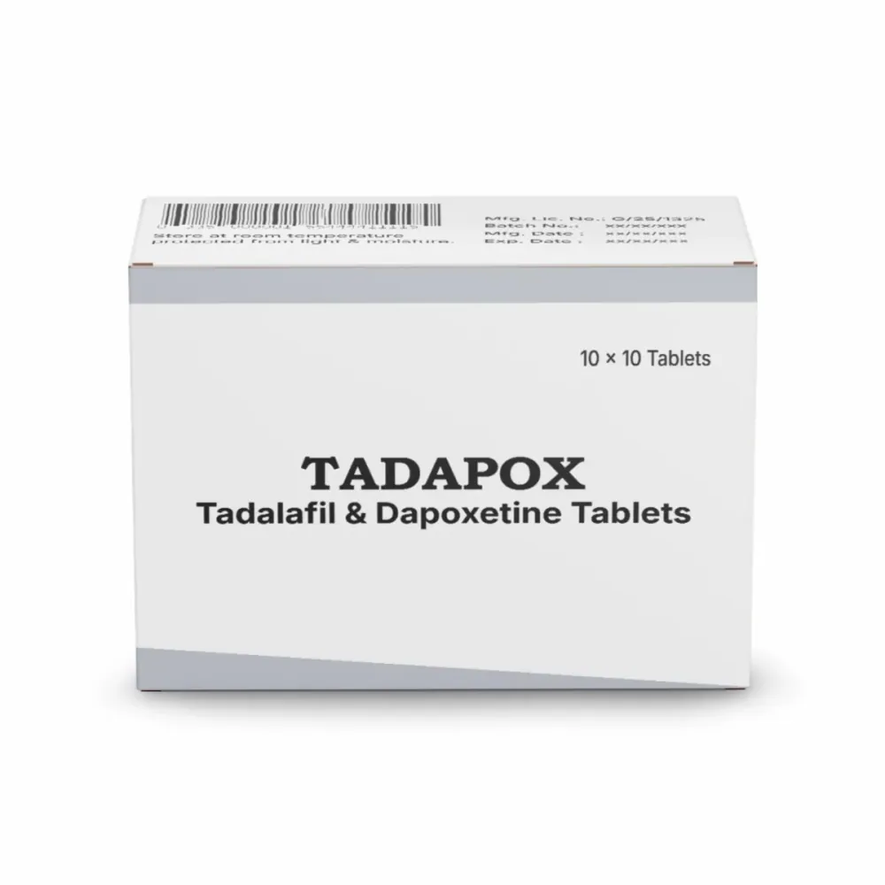 Tadapox (Tadalafil/Dapoxetine) is a special drug that treats two illnesses with just one-RX Supply