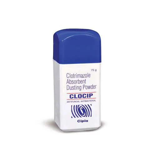 CLOCIP DUSTING POWDER (CLOTRIMAZOLE) is an antifungal medication that helps to treat and prevent skin infections caused by fu