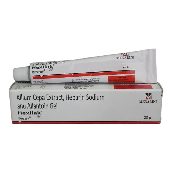 Hexilak Gel is a combination medicine used in the treatment of burns. It helps to reduce inflammation, redness, pain, burning