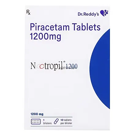 Nootropil 1200 mg Tablet is used in the treatment of Alzheimer's disease and memory loss in Parkinson's disease/RX Supply