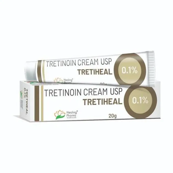 Tretinoin Cream 0.1% is a topical medication that is used to treat acne, fine lines, wrinkles, and other signs of aging on th