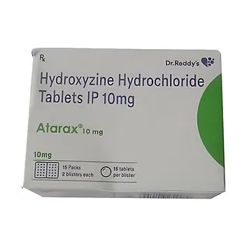 Atarax 10mg Tablet is used to treat anxiety and helps to get relaxed before or after surgery.