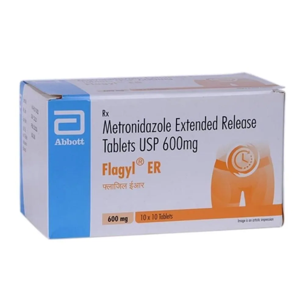 Flagyl ER 600mg is an antibiotic medicine that helps your body fight infections caused | RX Supply