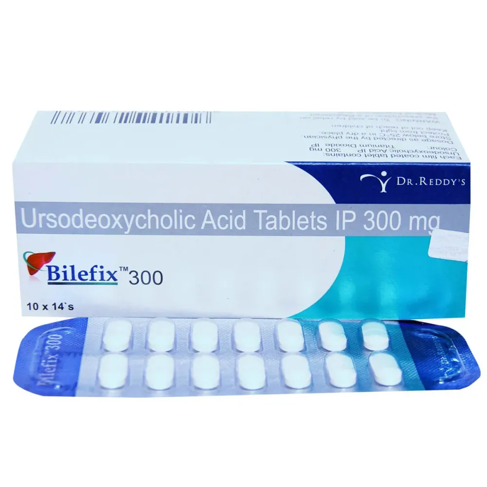 Bilefix 300 Tablet (Ursodeoxycholic Acid 300mg) is a medicine used to dissolve certain gallstones -RX Supply