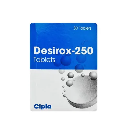 Desirox (Deferasirox) Tablet is a medicine used in the treatment of chronic iron overload caused-RX Supply