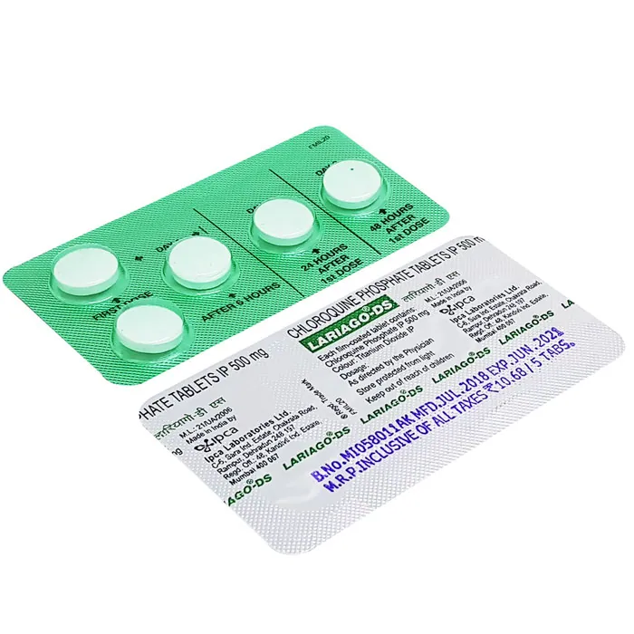 LARIAGO (CHLOROQUINE) is an antimalarial medication used to prevent and treat malaria.