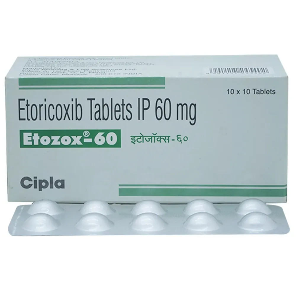 Etozox 60 Mg (Etoricoxib) is a pain-relieving medicine. It is used for relieving moderate pain | RX Supply