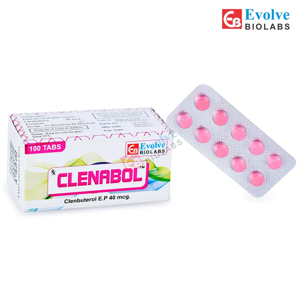 CLENABOL (Clenbuterol E.P 40mcg.) is a powerful bronchodilator and decongestant | RX Supply