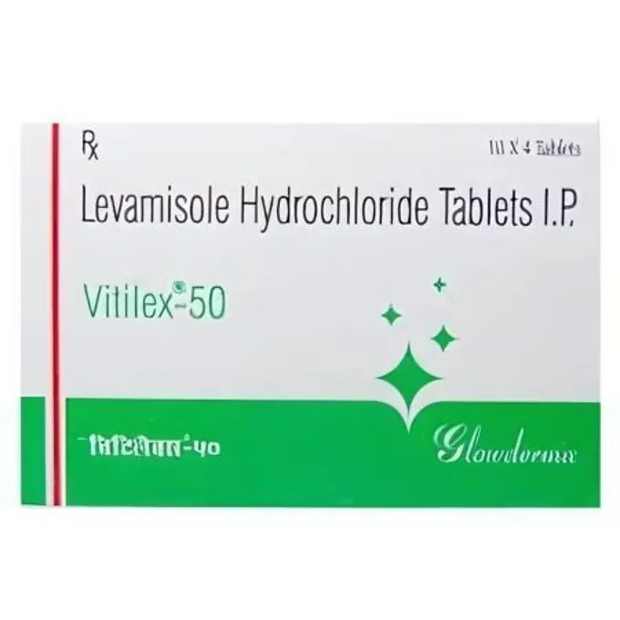 Vitilex 50mg Tablet helps treat a range of parasitic worm infections in children