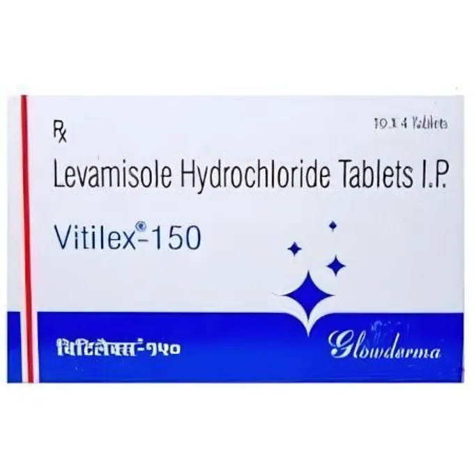 Vitilex 150mg Tablet is an antiparasitic medication.