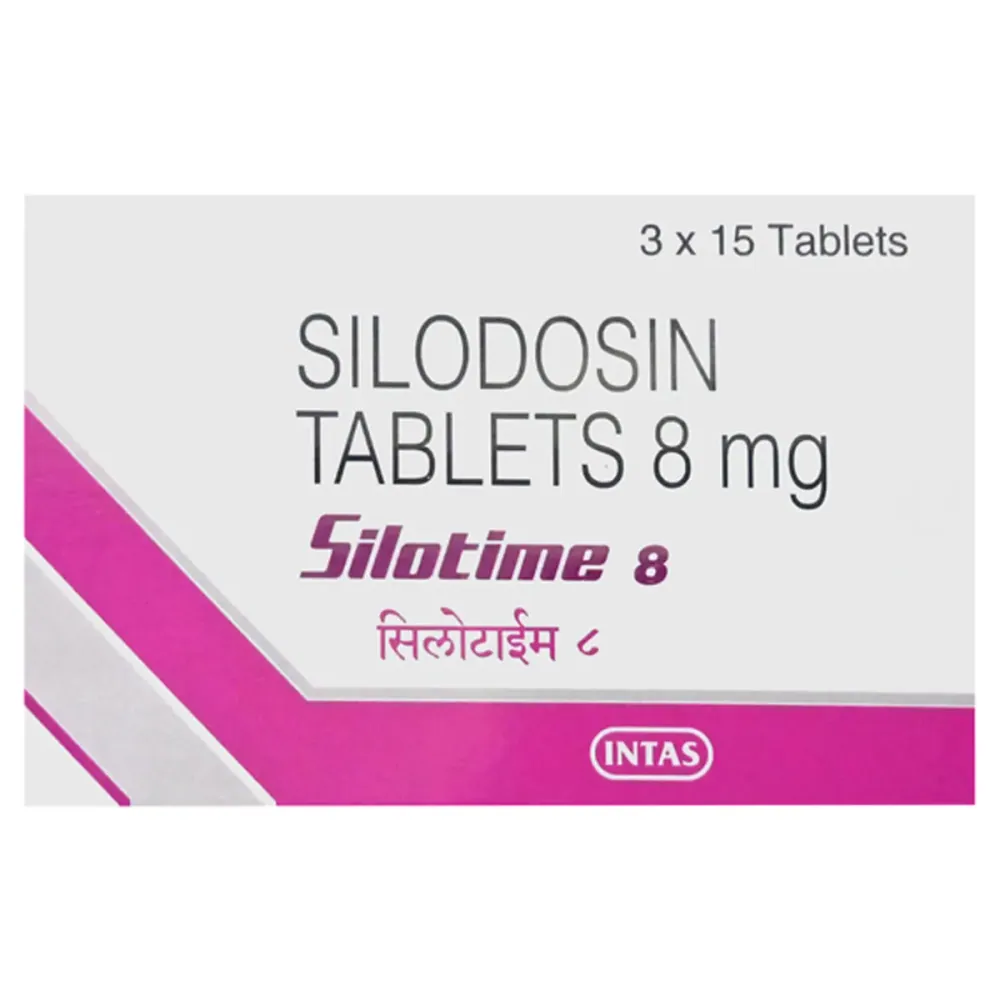 Silotime 8mg Capsule (Silodosin 8 mg) is an alpha-adrenergic antagonist that is used-RX Supply