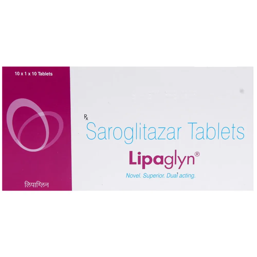Lipaglyn Tablet (Saroglitazar) is a medicine used in the treatment of Noncirrhotic Non-Alcoholic-RX Supply