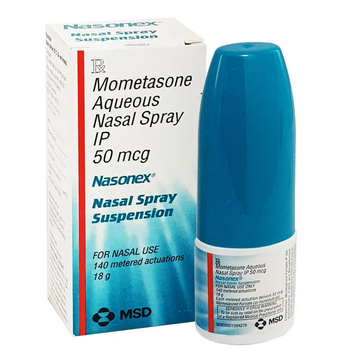 Nasonex Nasal Spray is a corticosteroid medication used to treat and prevent nasal allergies.