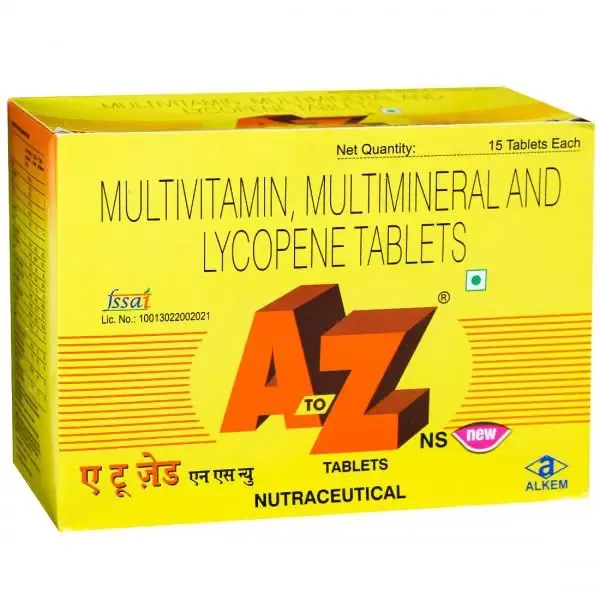 A to Z NS+ Tablet is a dietary supplement formulated with multivitamins, multi-minerals and lycopene that support the immune