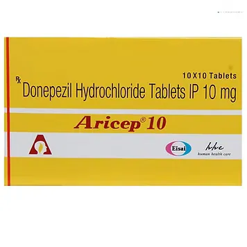 Aricep 10 mg Tablet is used to treat mild to moderate dementia in Alzheimer’s disease,/RX Supply