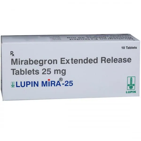 Lupin Mira 25mg Tablet (Mirabegron 25) is used to treat symptoms of overactive bladder-RX Supply