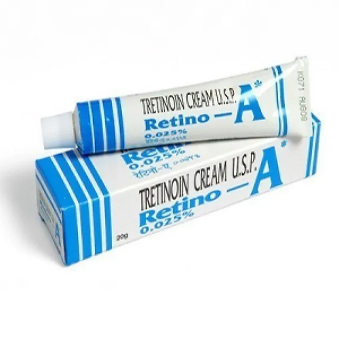 Retino-A 0.025% Cream is a form of vitamin A that is used to treat acne which appears as spots or pimples on your face, chest