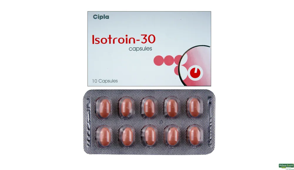 Isotroin 30 mg Capsule belongs to a group of medicines called retinoids (vitamin A derivative)-RX Supply