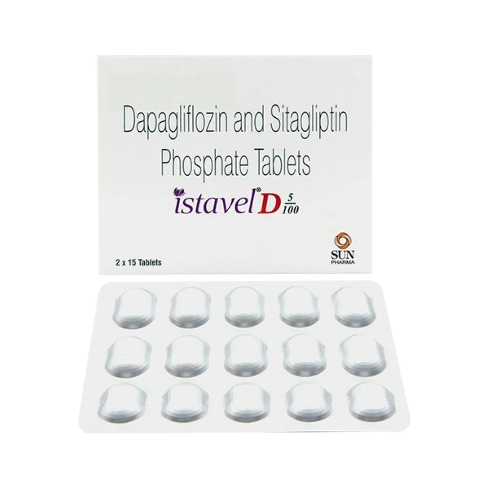 Istavel D Tablet (Dapagliflozin/Sitagliptin) is a combination medicine that helps control-RX Supply