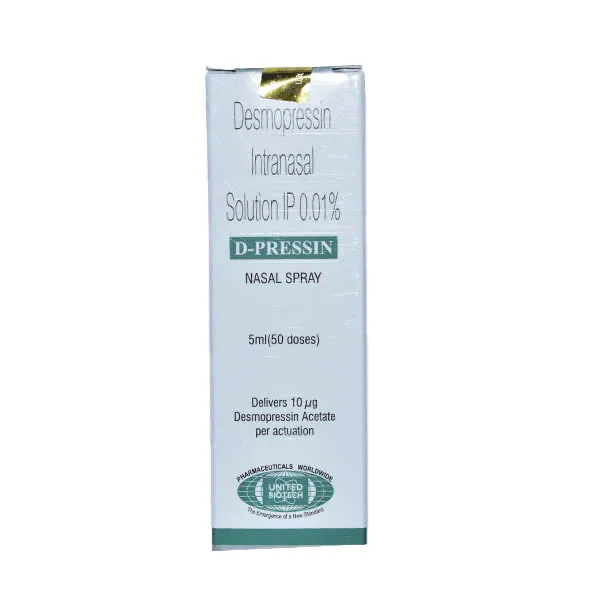 D-Pressin Nasal Spray 5ml (Desmopressin) is used in the treatment of diabetes insipidus | RX Supply