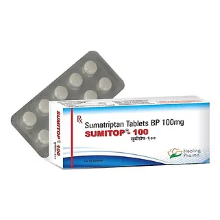 Sumatriptan 100 mg Tablets are a fast-acting and effective treatment for migraines and cluster headaches / RX Supply