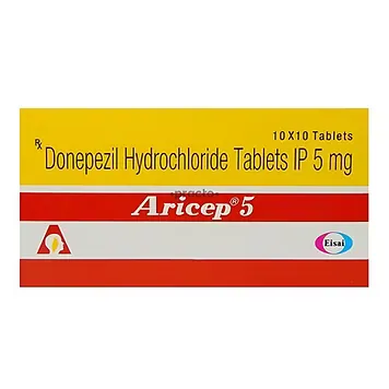 Aricep 5 mg Tablet is used to treat mild to moderate dementia in Alzheimer’s disease/RX Supply