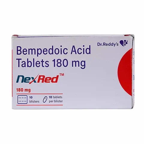 Nexred Tablet (Bempedoic acid) is used to lower cholesterol and reduce the risk of heart disease-RX Supply