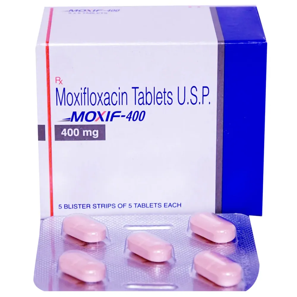 Moxif 400 mg (Moxifloxacin) is an antibiotic, used in the treatment of bacterial infections. | RX Supply