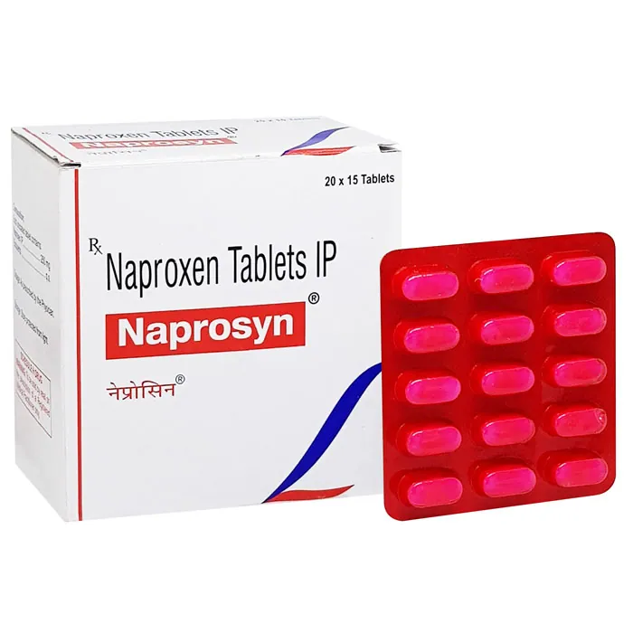 Naprosyn (Naproxen) is an over-the-counter anti-inflammatory pain reliever used to reduce pain and inflammation associated wi