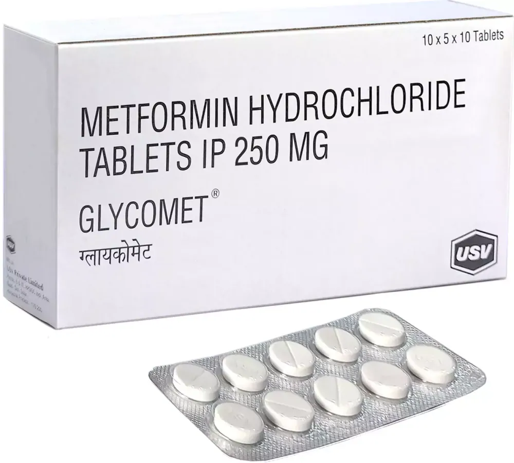 Glycomet 250 mg (Metformin) is a medicine used to treat type 2 diabetes | RX Supply