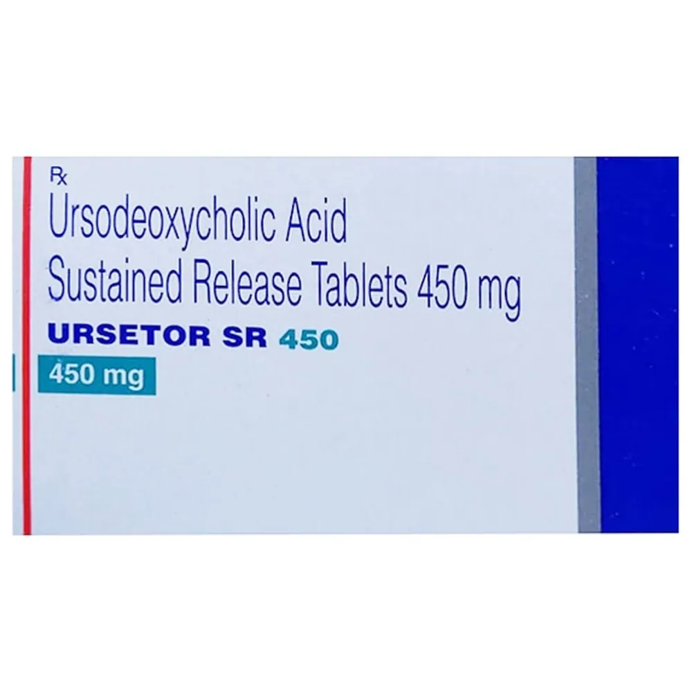 Ursetor SR 450mg Tablet (Ursodeoxycholic 450) is a medicine used to dissolve certain gallstones-RX Supply