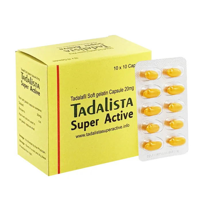 Tadalista Super Active 20mg (Tadalafil) – Soft Gelatin Capsules