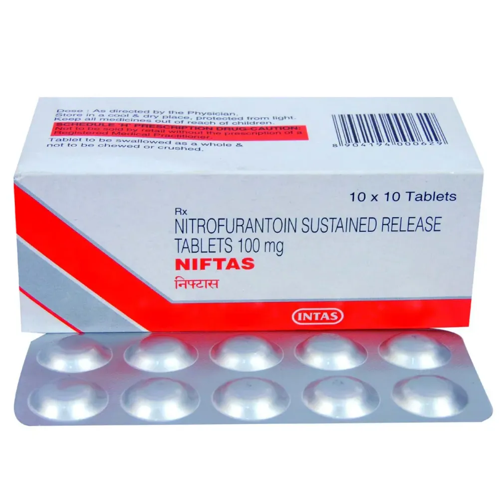Niftas 100mg Tablet (Nitrofurantoin 100) is an antibiotic that fights bacteria-RX Supply