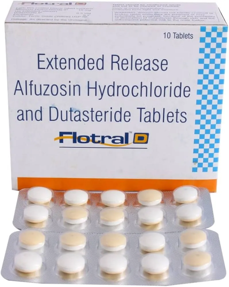Flotral D Tablet (Alfuzosin/Dutasteride) is a combination of two medicines that work | RX Supply