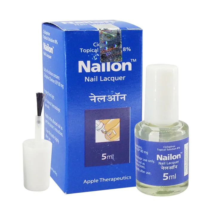 NAILON NAIL LACQUER (CICLOPIROX) is a topical antifungal medication that helps to treat fungal infections of the nails.