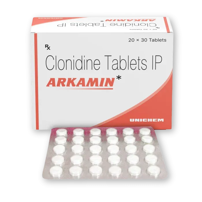 Arkamin Tablet (Clonidine) is a medicine used in the treatment of hypertension (high blood pressure)-RX Supply