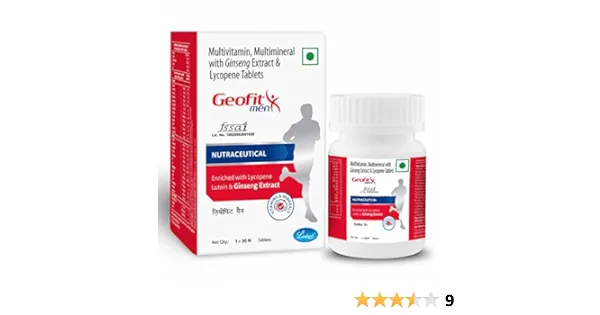 Geofit Men Tablets are multivitamin, multimineral tablets with herbal extracts for the health and wellbeing of men.