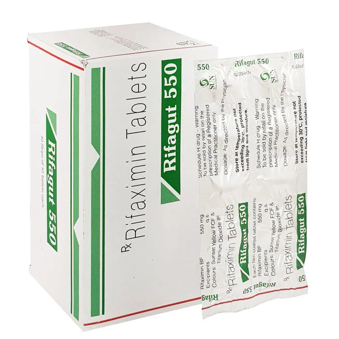 RIFAGUT (Rifaximin) is an antibiotic used to treat certain intestinal infections in adults