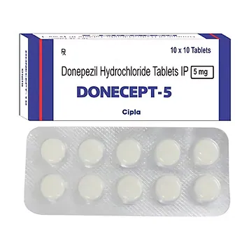 Donecept 5 mg Tablet is used to treat mild to moderate dementia in Alzheimer’s disease/RX Supply