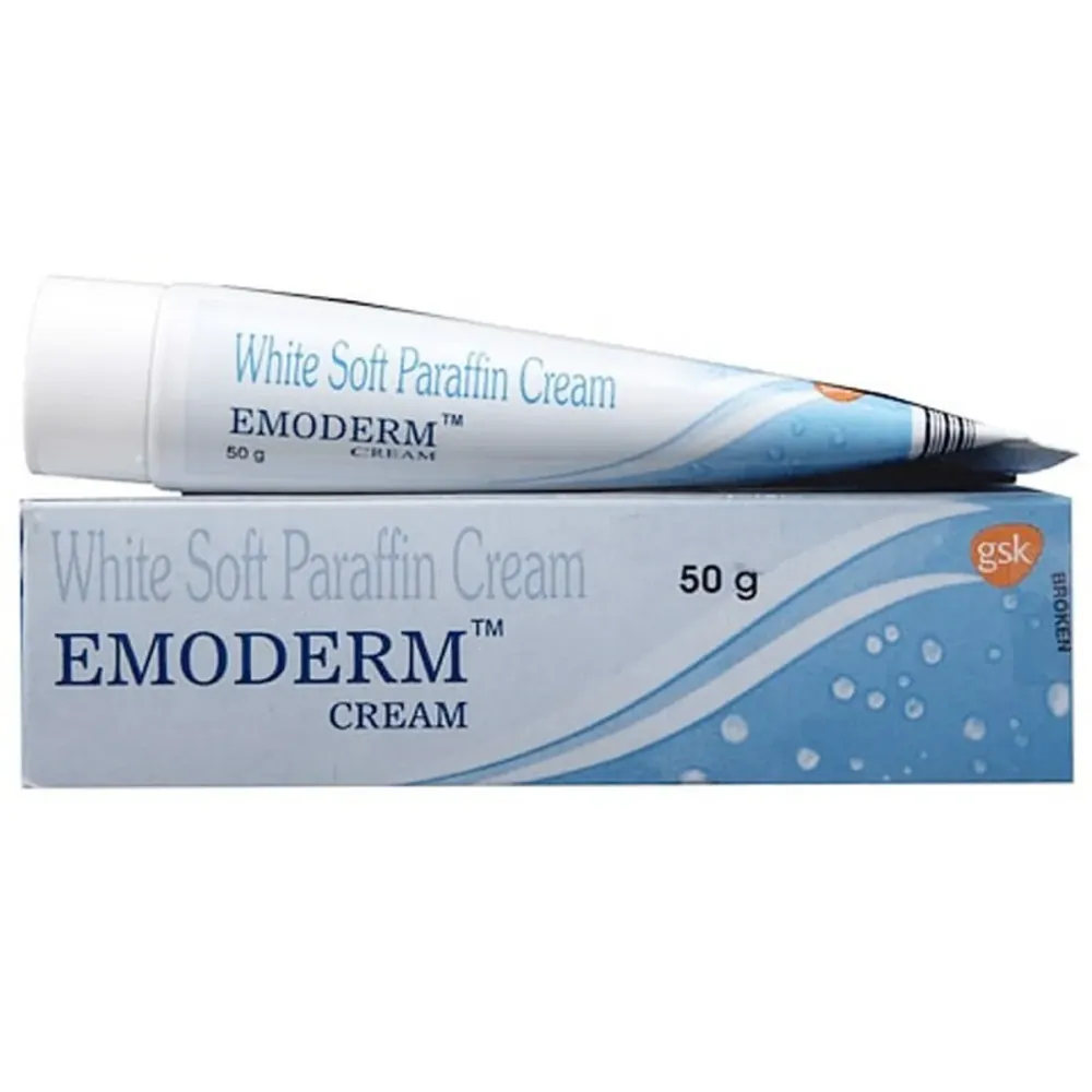 Emoderm Cream (White Soft Paraffin) is a prescription medicine used in the treatment of dry skin-RX Supply