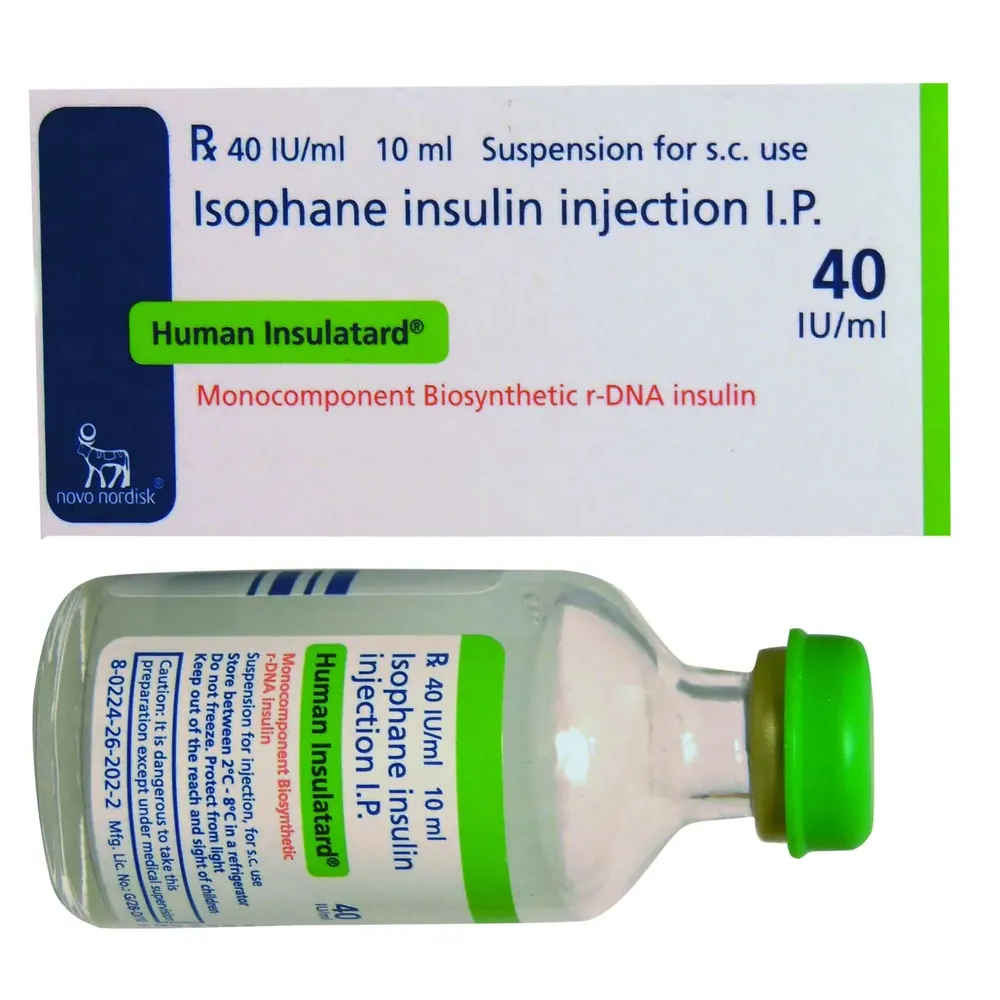 Human Insulatard Suspension for Injection (Insulin Isophane) is used to improve blood | RX Supply