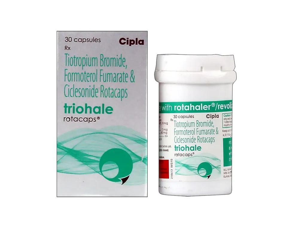 Triohale Rotacaps (Tiotropium/Formoterol/Ciclesonide) is used for the treatment | RX Supply