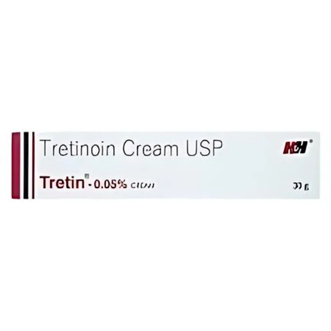 Tretin Cream 0.05% (30gm) is a form of vitamin A that is used to treat acne which appears as spots or pimples on your face