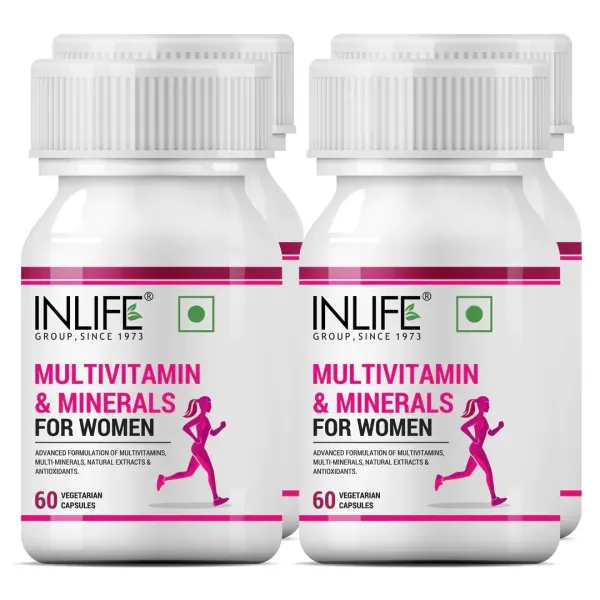 Inlife Multivitamin & Minerals Capsule for Women are a complete multivitamin complex designed to support every aspect of wome