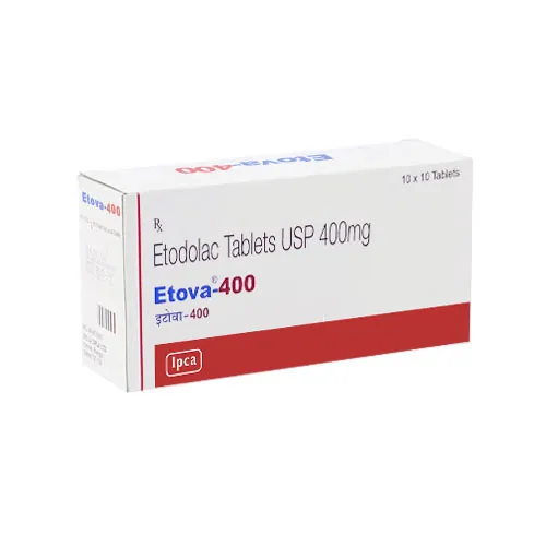 ETOVA (ETODOLAC) is a non-steroidal anti-inflammatory drug (NSAID) that is used to treat pain and inflammation.