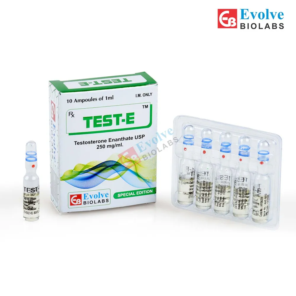 Test-E (Testosterone Enanthate USP 250 mg/ml.) is a hormone replacement therapy product | RX Supply