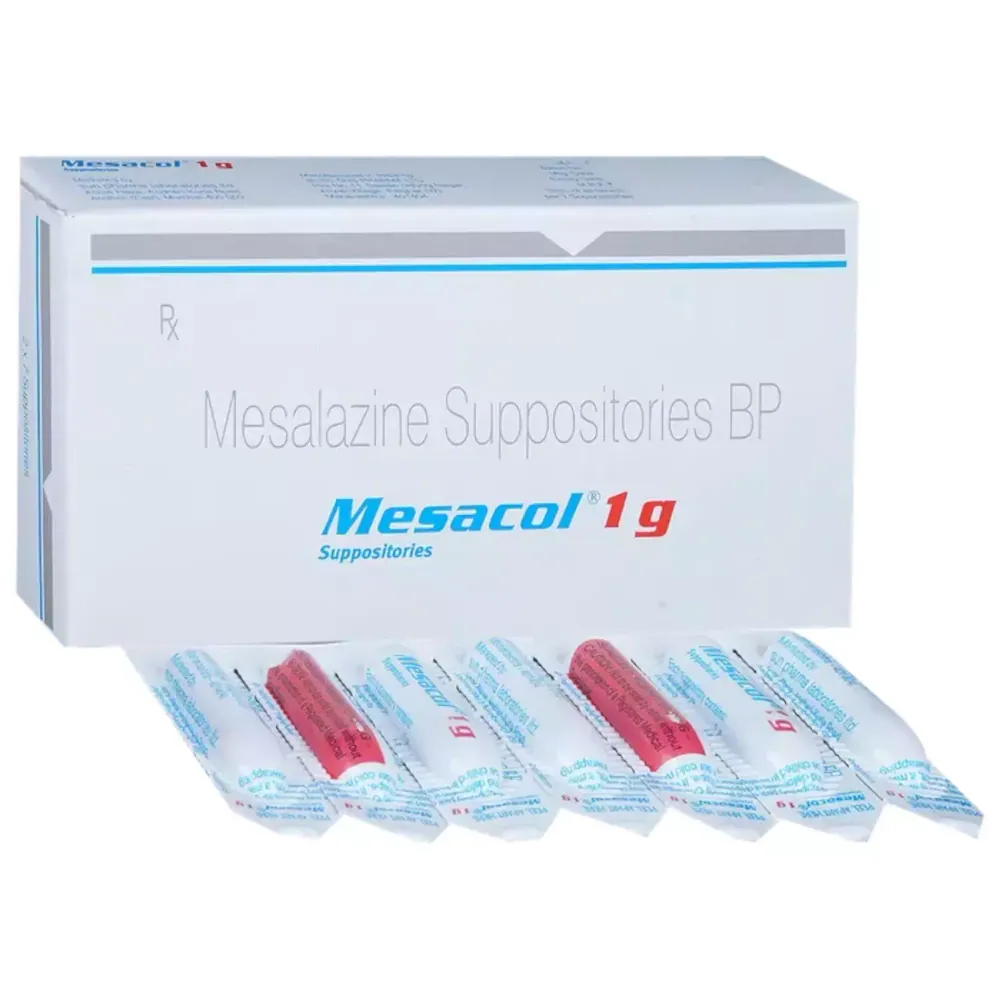 Mesacol 1gm Suppository (Mesalazine) is a medicine used to treat Crohn’s disease | RX Supply