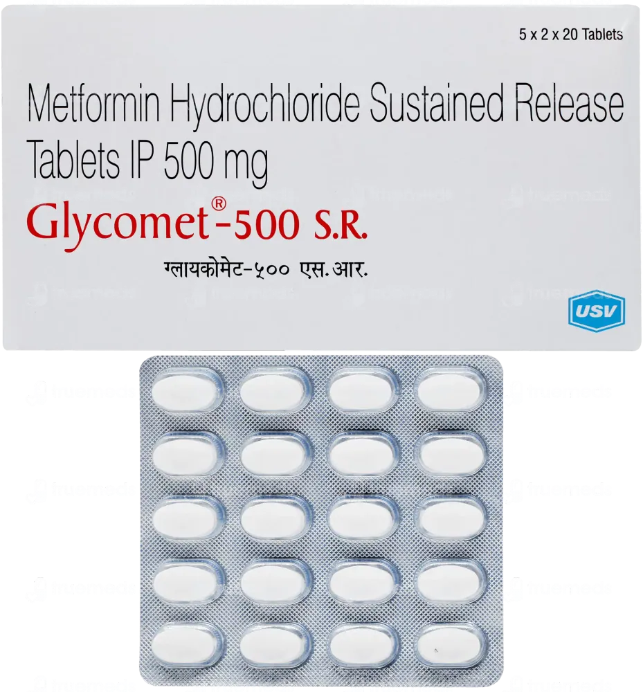 Glycomet 500 SR (Metformin) is a medicine used to treat type 2 diabetes mellitus | RX Supply