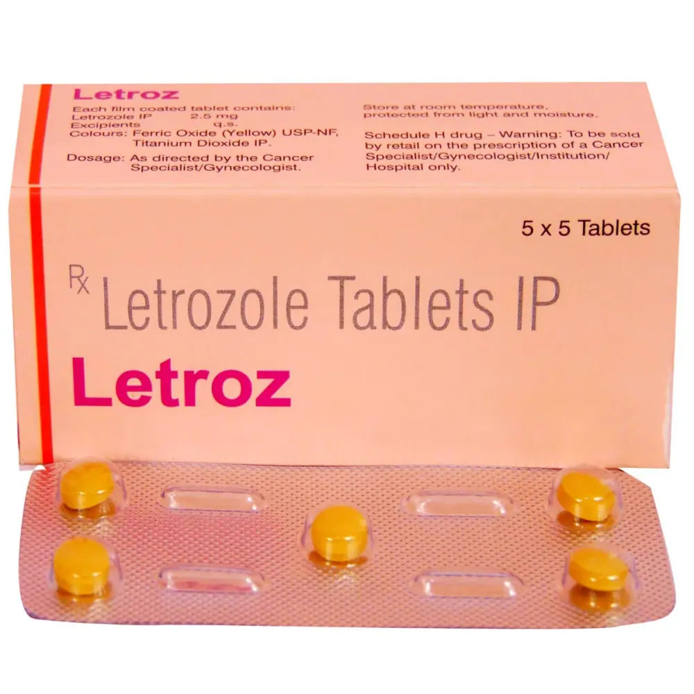 Letroz 2.5 mg Tablet helps treat breast cancer in post-menopausal women-RX Supply