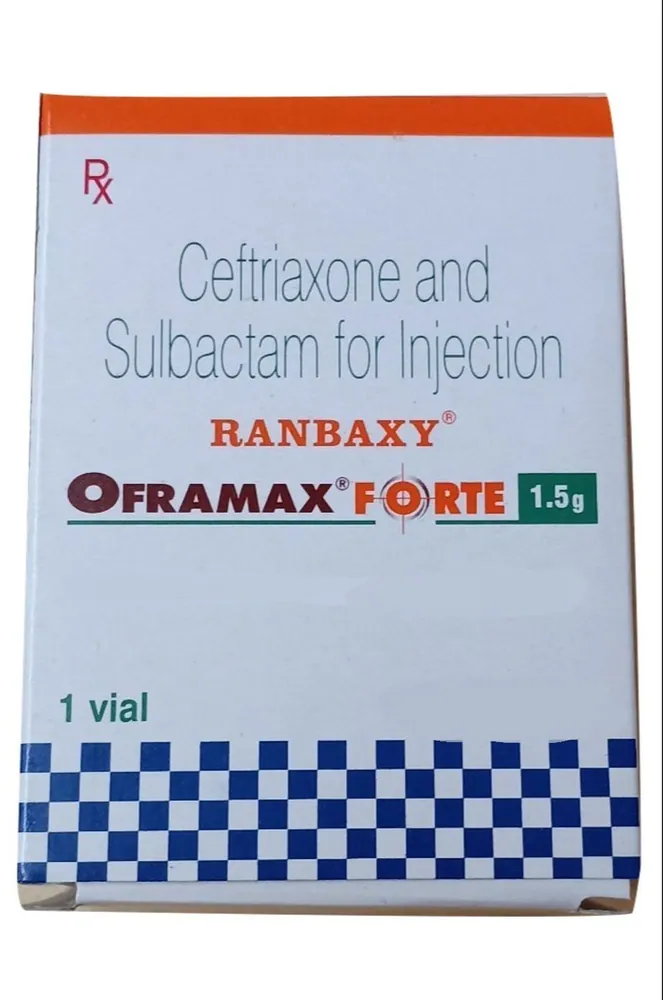 Oframax Forte 1.5g Injection (Ceftriaxone/Sulbactam) is a combination medicine | RX Supply